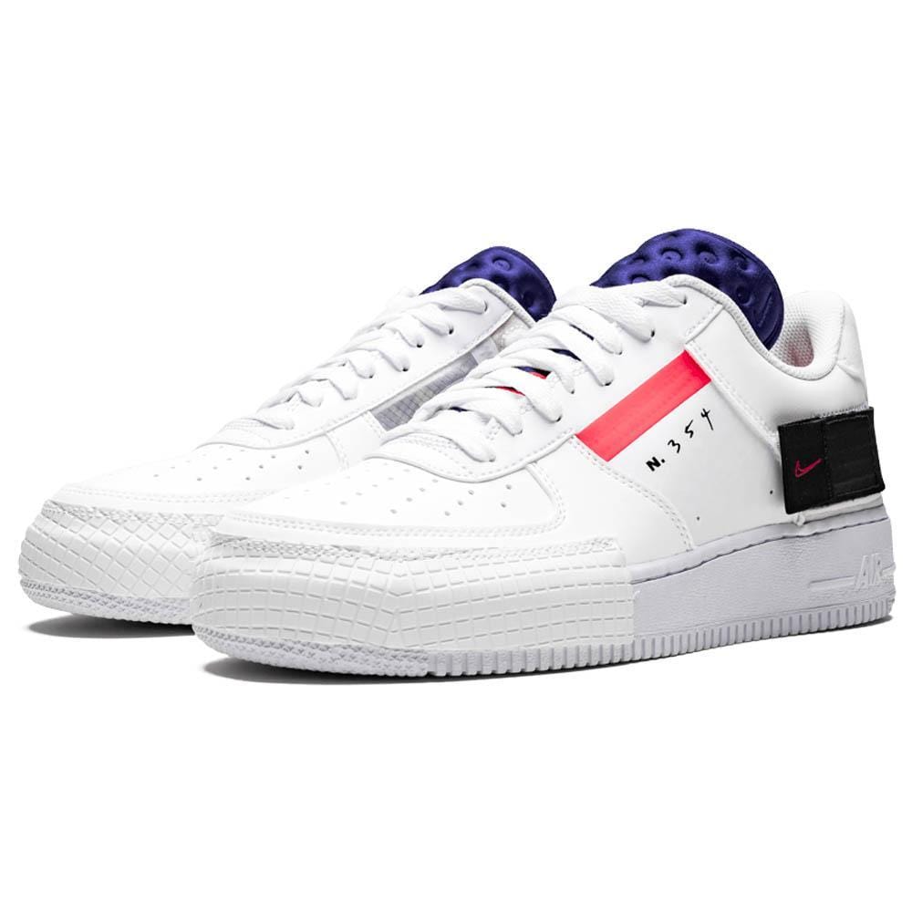 Exclusive Nike Air Force 1 Low Drop Type 'Summit White' — UK 3 | EU 35.5 | US 3.5 — Side View