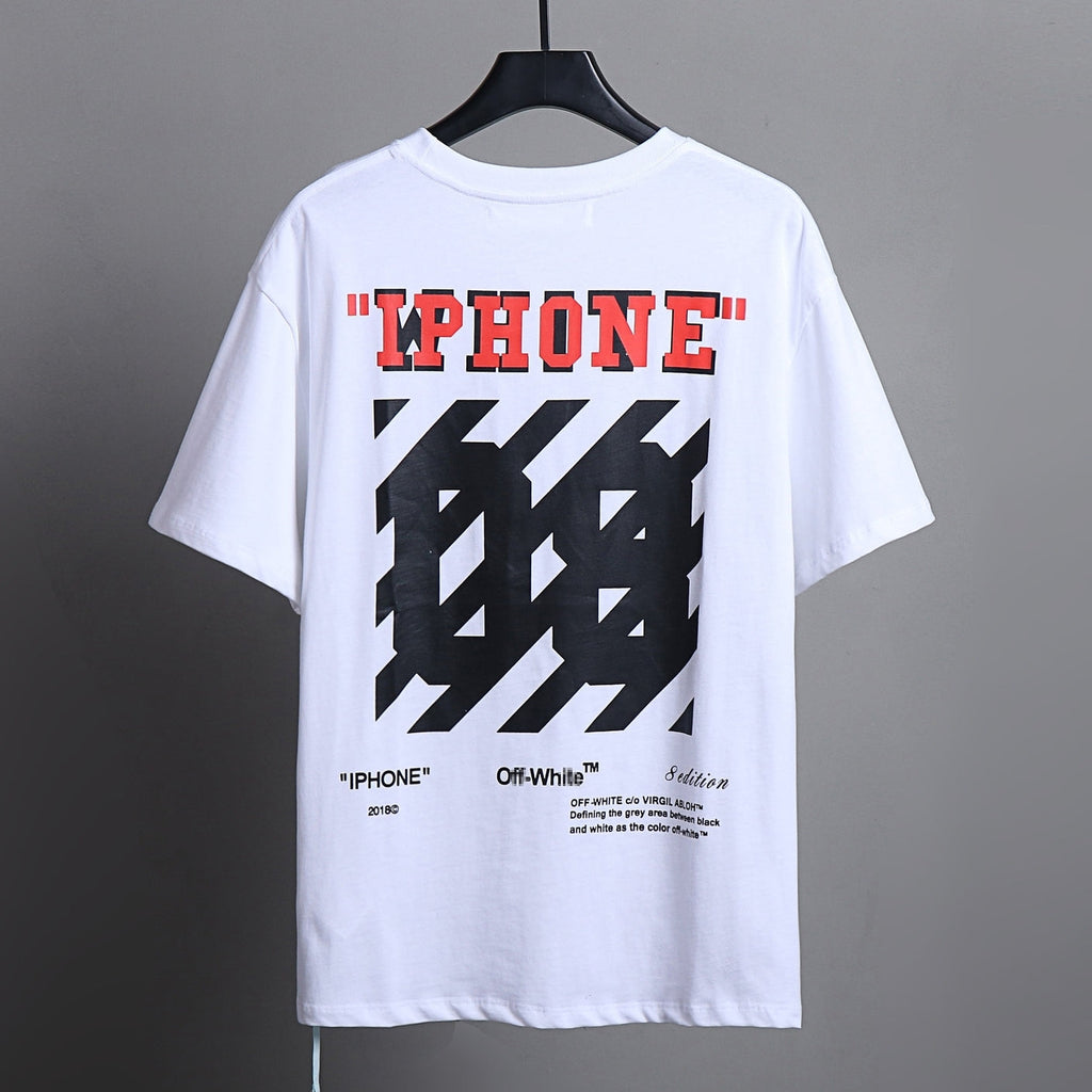 Exclusive OFF-White Arrow logo print T-shirt#80 — White — Size S — Detail View