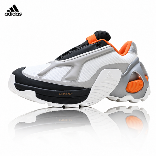 Exclusive Adidas K81801650 Unisex Running Shoes #2 — Black/White/Orange — Size EU 36 / US M4 / W5.5 / 23CM — Front View