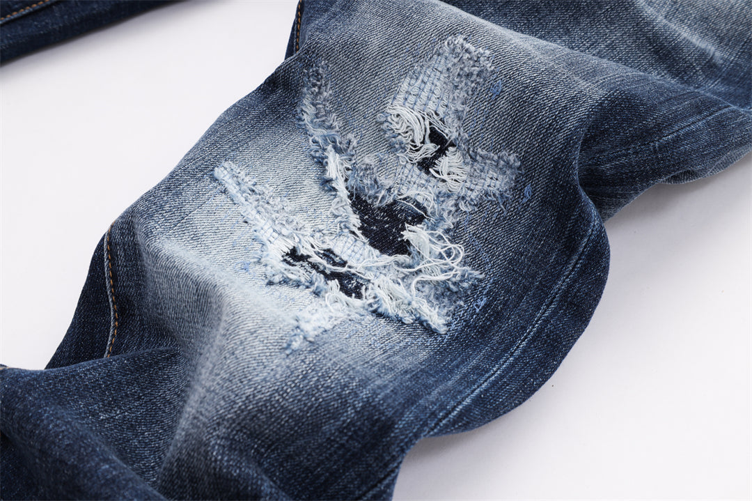 Exclusive dsquared2  New Man Hole Jeans — 28 — Top View
