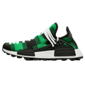 Exclusive Pharrell x Billionaire Boys Club x NMD Human Race Trail 'Green Plaid' — 3 UK | 35.5 EU — Front View