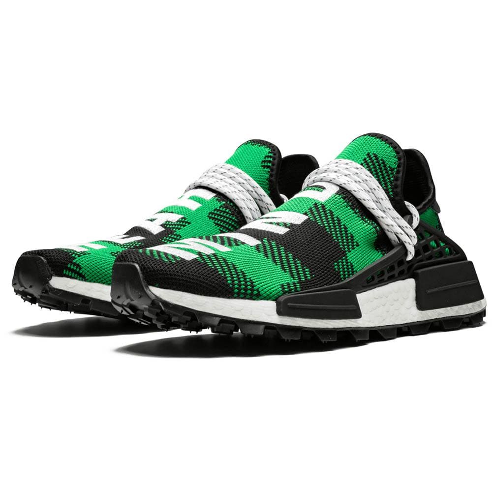 Exclusive Pharrell x Billionaire Boys Club x NMD Human Race Trail 'Green Plaid' — 3 UK | 35.5 EU — Side View
