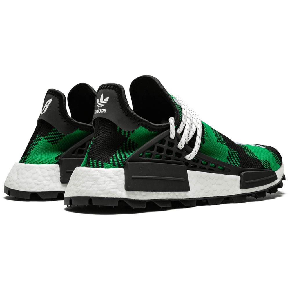 Exclusive Pharrell x Billionaire Boys Club x NMD Human Race Trail 'Green Plaid' — 3 UK | 35.5 EU — Back View