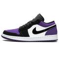 Exclusive Air Jordan 1 Low 'Court Purple' 2019 — UK 3 | EU 35.5 | US 3.5 — Front View