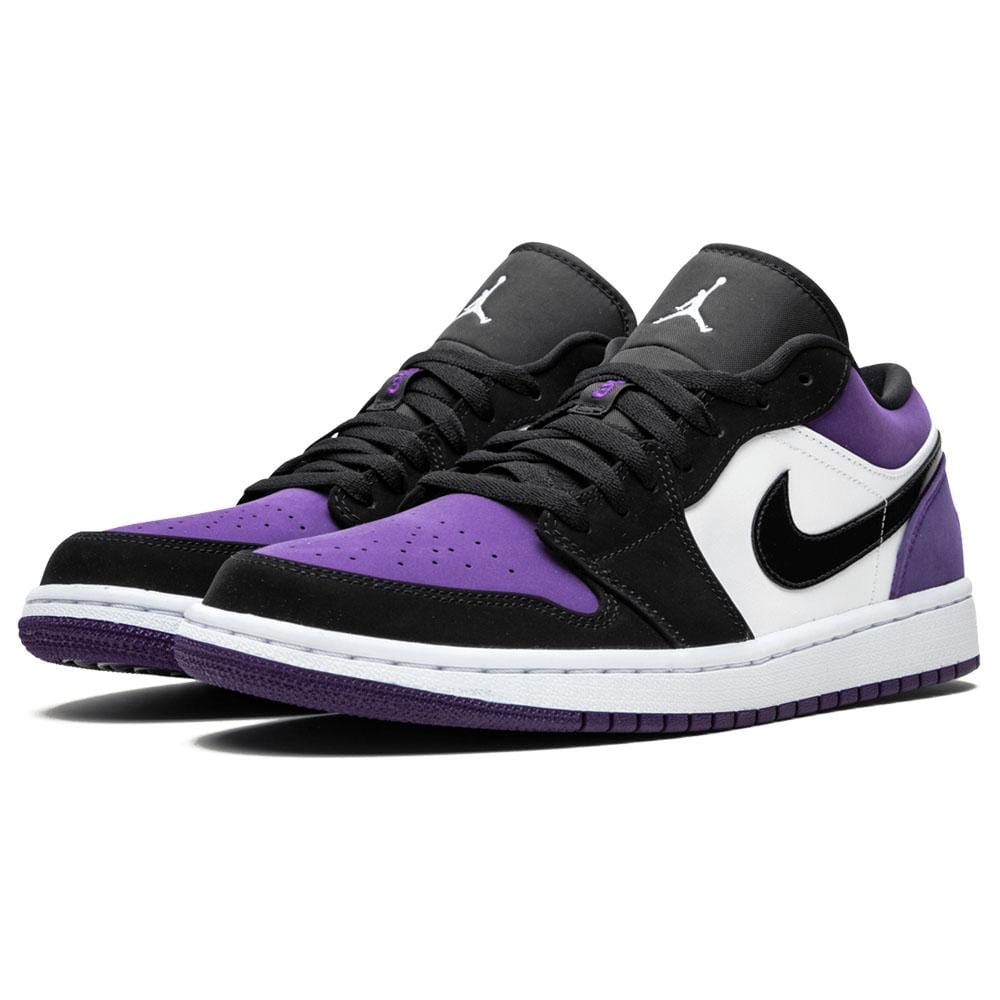 Exclusive Air Jordan 1 Low 'Court Purple' 2019 — UK 3 | EU 35.5 | US 3.5 — Side View