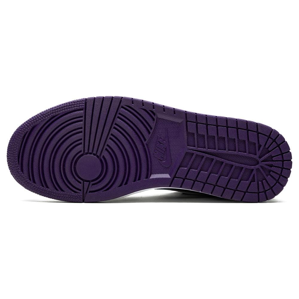 Exclusive Air Jordan 1 Low 'Court Purple' 2019 — UK 3 | EU 35.5 | US 3.5 — Detail View