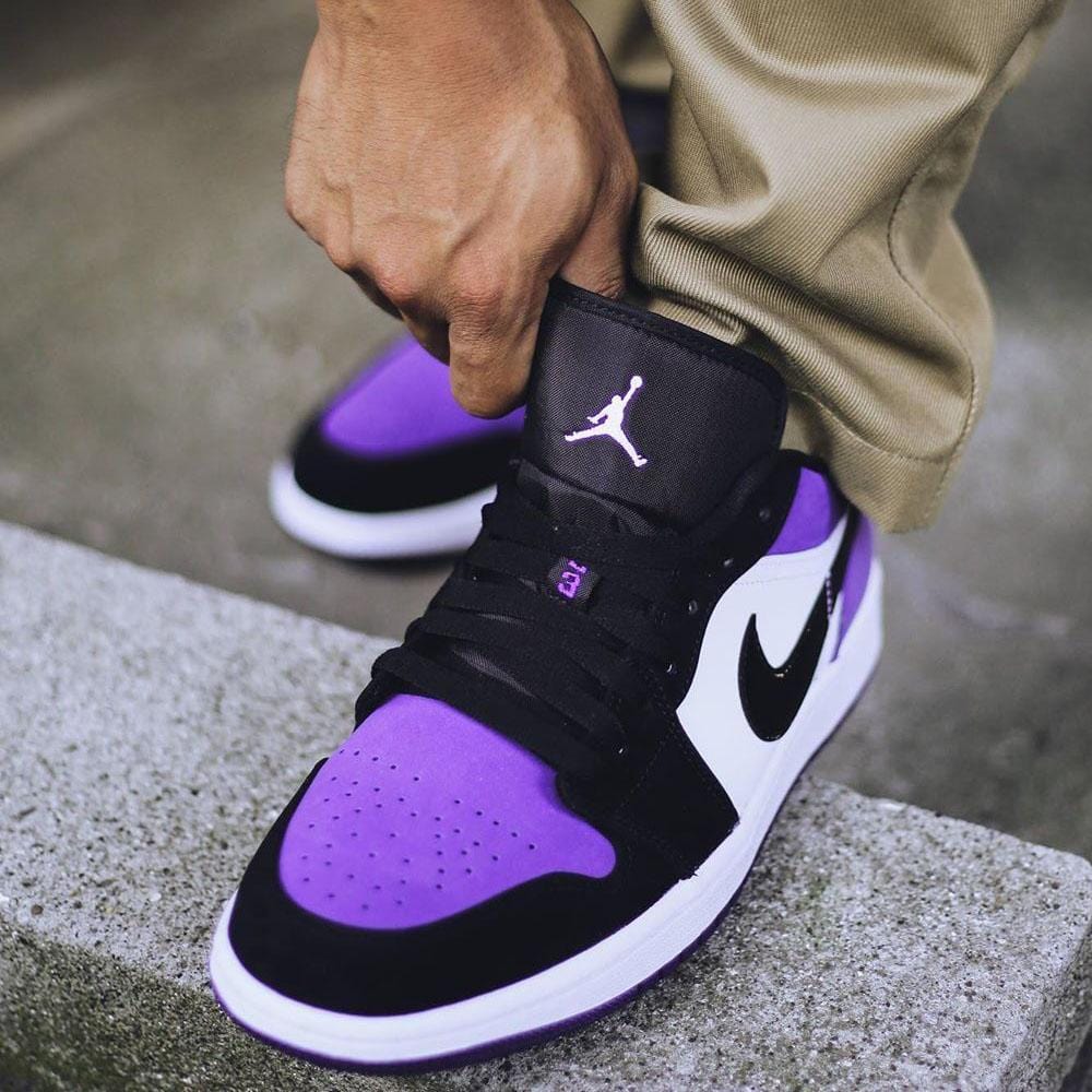Exclusive Air Jordan 1 Low 'Court Purple' 2019 — UK 3 | EU 35.5 | US 3.5 — Alternate View 7