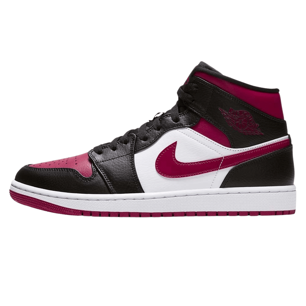 Exclusive Air Jordan 1 Mid “Bred Toe” — UK 3 | EU 35.5 | US 3.5 — Front View
