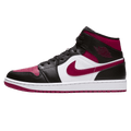 Exclusive Air Jordan 1 Mid “Bred Toe” — UK 3 | EU 35.5 | US 3.5 — Front View