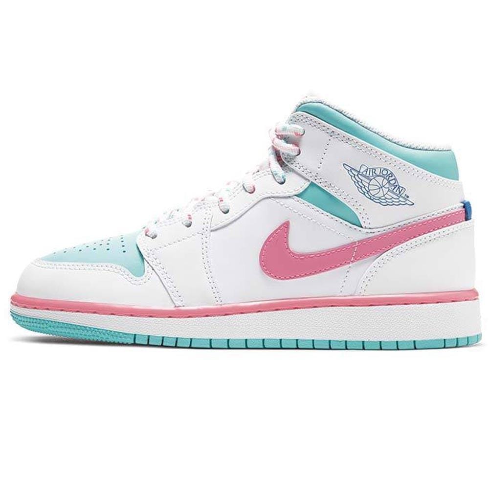 Exclusive Air Jordan 1 Mid GS 'Digital Pink' — UK 13.5 | EU 32 | US 1Y — Front View