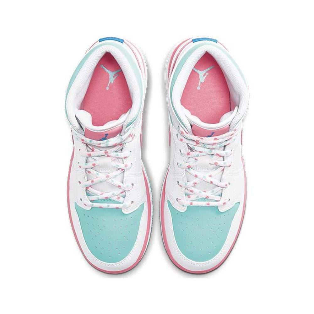 Exclusive Air Jordan 1 Mid GS 'Digital Pink' — UK 13.5 | EU 32 | US 1Y — Back View
