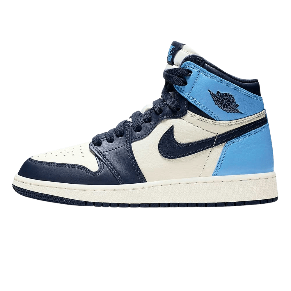 Exclusive Air Jordan 1 Retro High OG GS 'Obsidian' — UK 13.5 | EU 32 | US 1Y — Front View