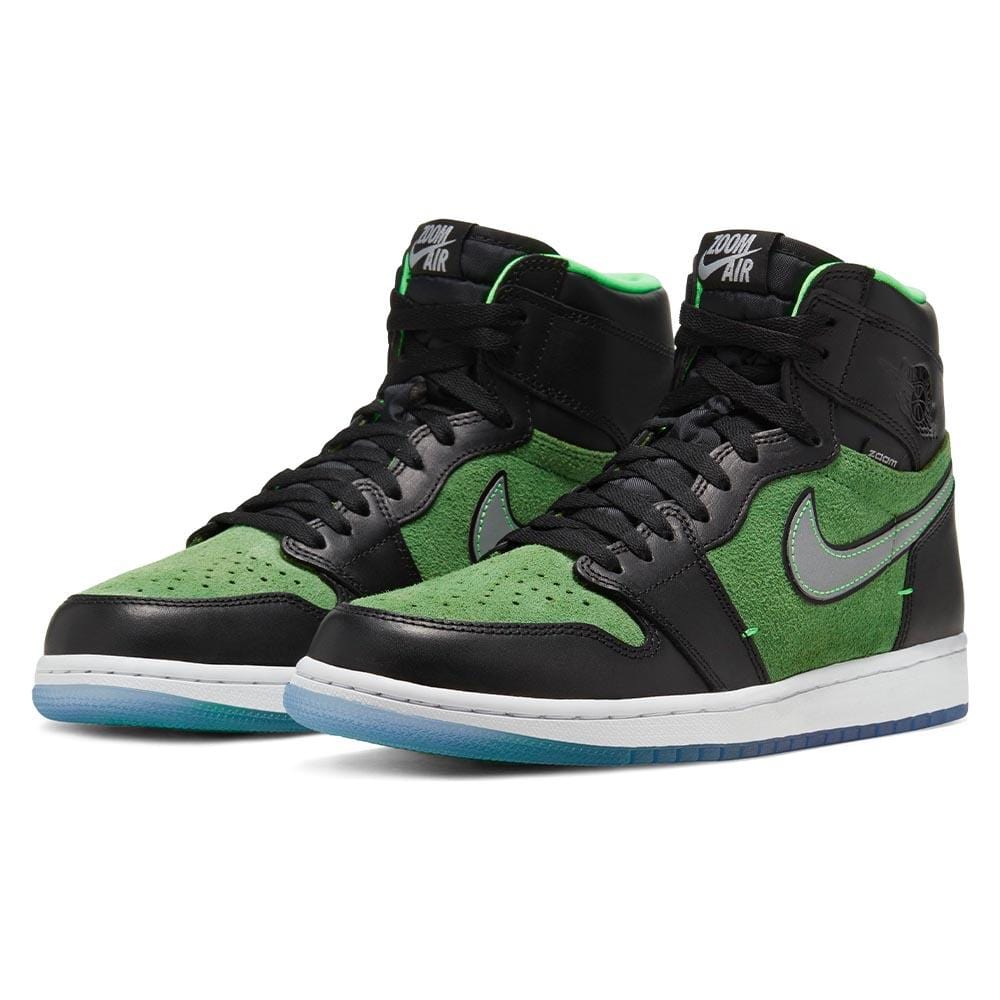 Exclusive Air Jordan 1 High Zoom 'Rage Green' — UK 3 | EU 35.5 | US 3.5 — Back View