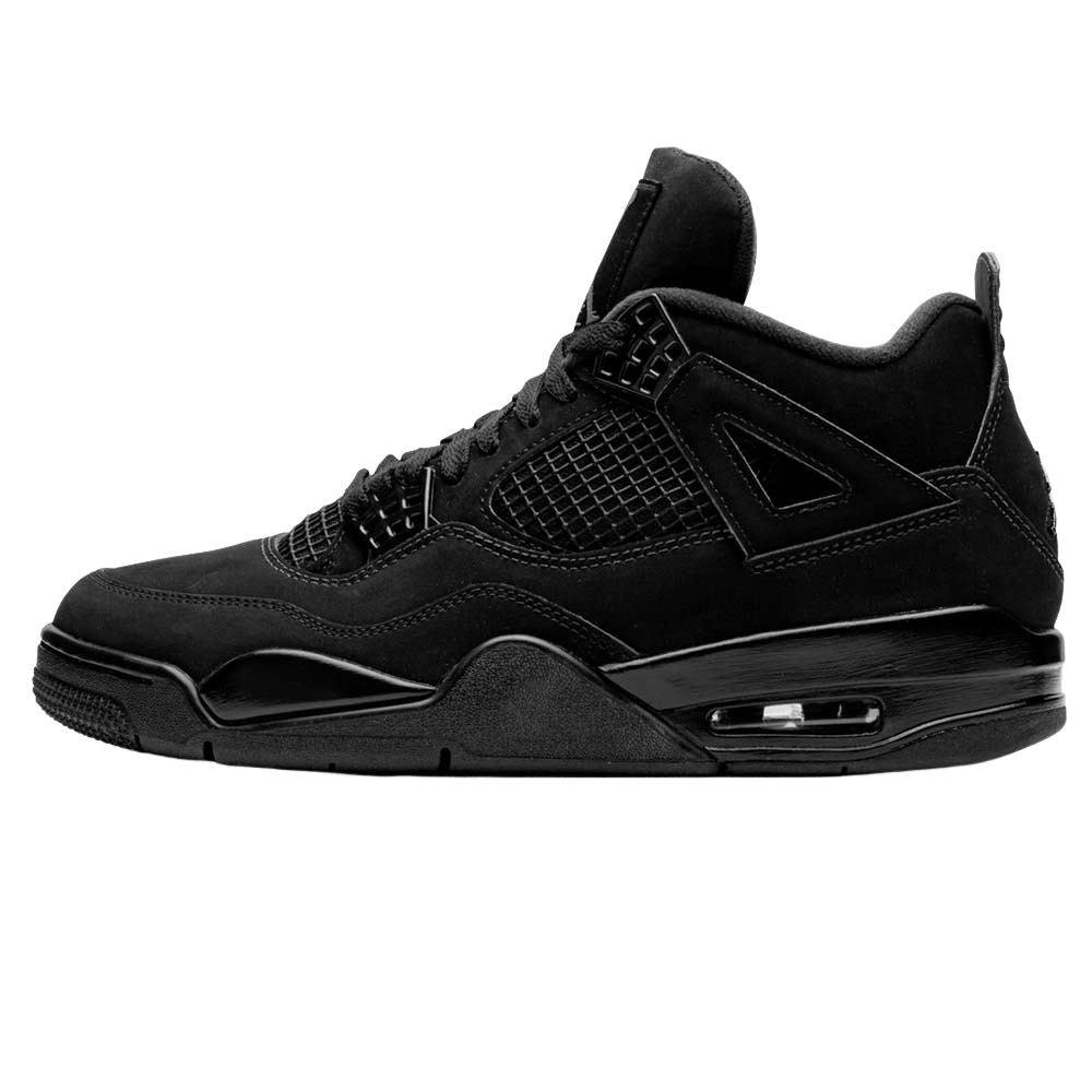 Exclusive Air Jordan 4 Retro 'Black Cat' 2020 — UK 3 | EU 35.5 | US 3.5 — Front View