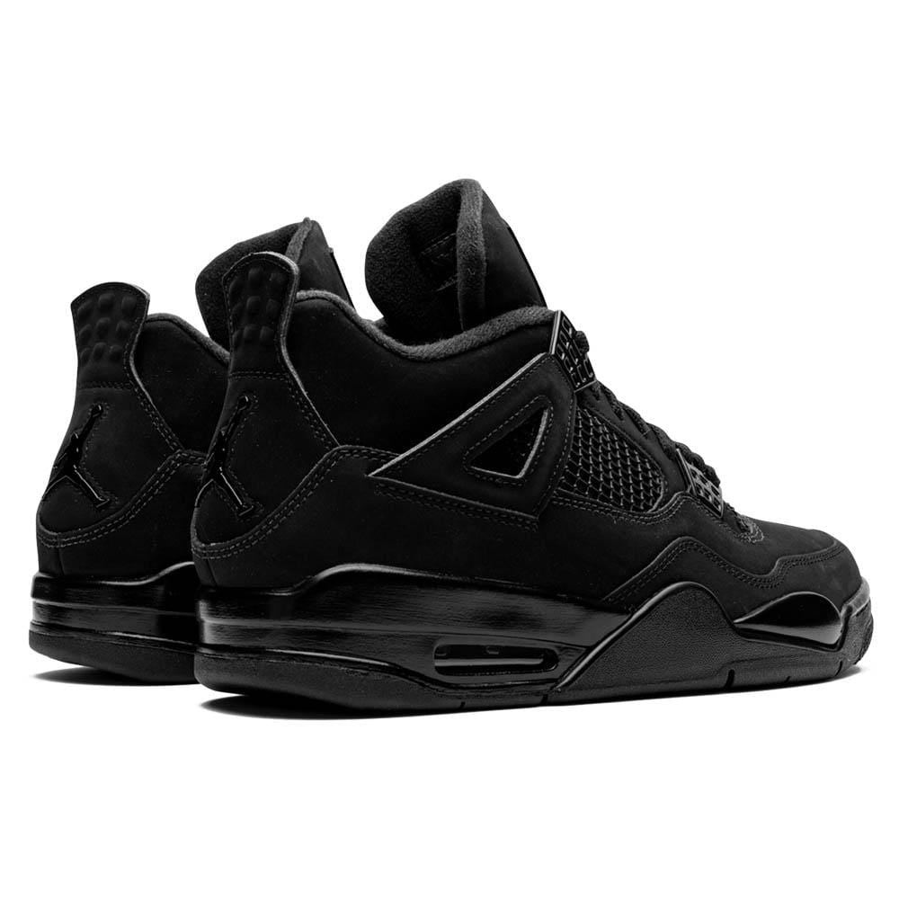 Exclusive Air Jordan 4 Retro 'Black Cat' 2020 — UK 3 | EU 35.5 | US 3.5 — Back View