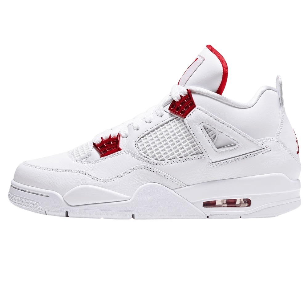 Exclusive Air Jordan 4 Retro 'Red Metallic' — UK 3 | EU 35.5 | US 3.5 — Front View