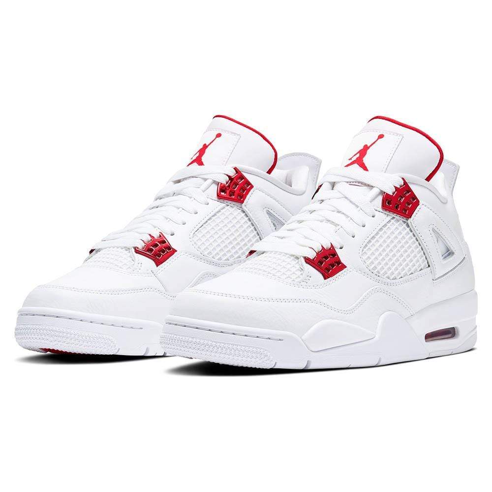 Exclusive Air Jordan 4 Retro 'Red Metallic' — UK 3 | EU 35.5 | US 3.5 — Side View