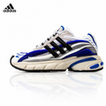Exclusive Adidas KK01650 Unisex Dad Sneakers — White/Blue/Black — Size EU 36 / US M4 / W5.5 / 23CM — Front View