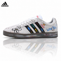 Exclusive Adidas K81802350 Unisex Casual Sneakers — White/Graphic — Size EU 36 / US M4 / W5.5 / 23CM — Front View