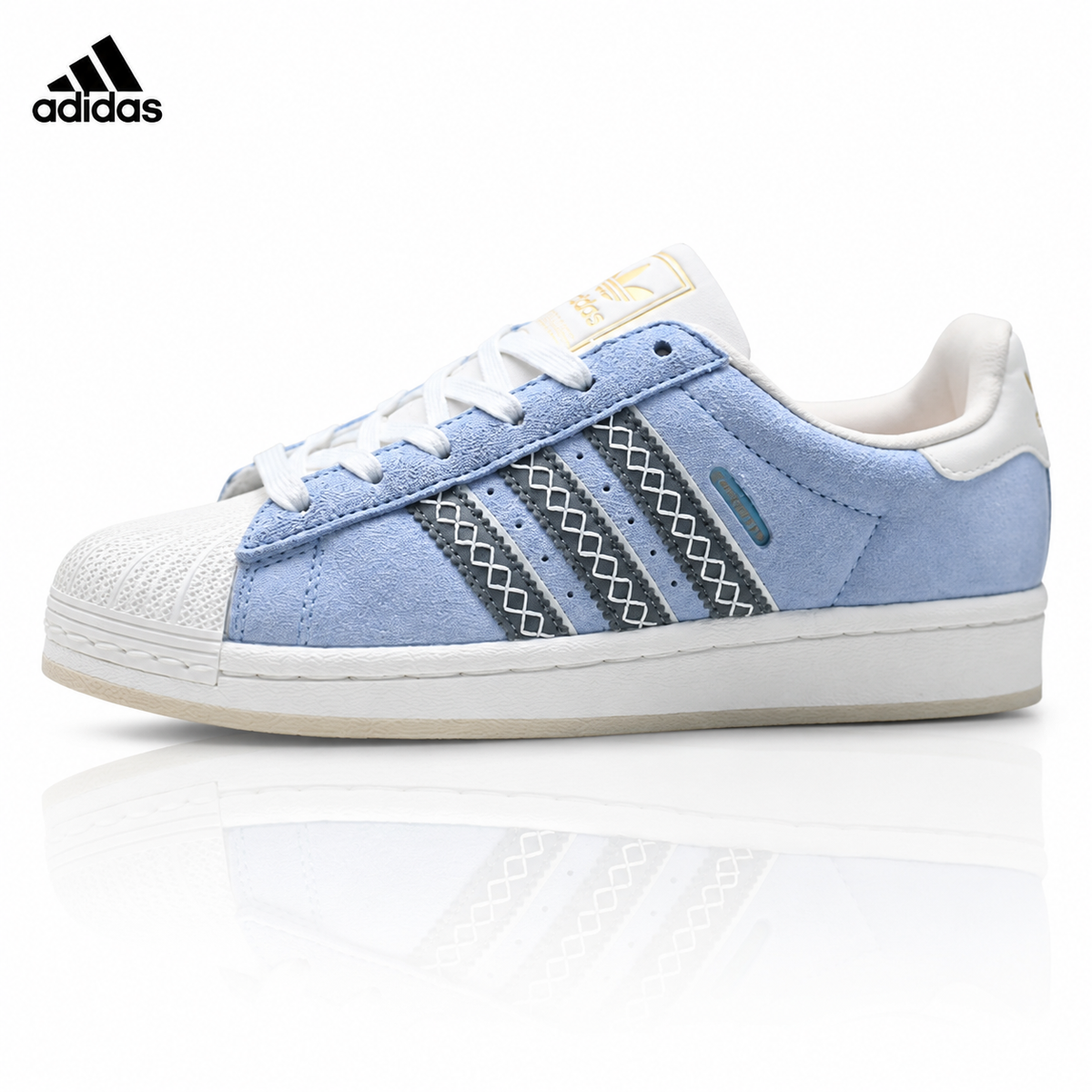 Exclusive Adidas Originals Superstar Classic Shell Toe Sneakers — EU 36 / US M4 / W5.5 / 23CM — Front View