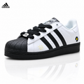 Exclusive Adidas  Classic Black & White Superstar Sneakers — EU 36 / US M4 / W5.5 / 23CM — Front View
