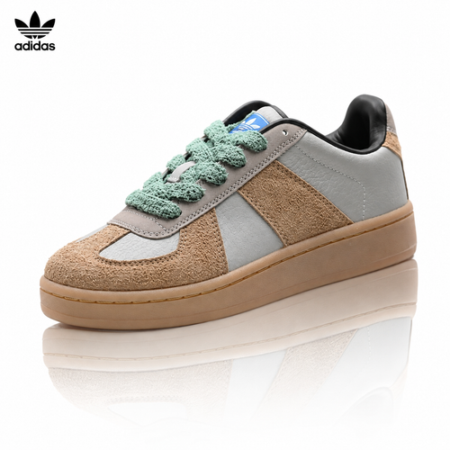 Exclusive Adidas K81801650 Unisex Casual Sneakers — Tan/Mint — Size EU 36 / US M4 / W5.5 / 23CM — Front View