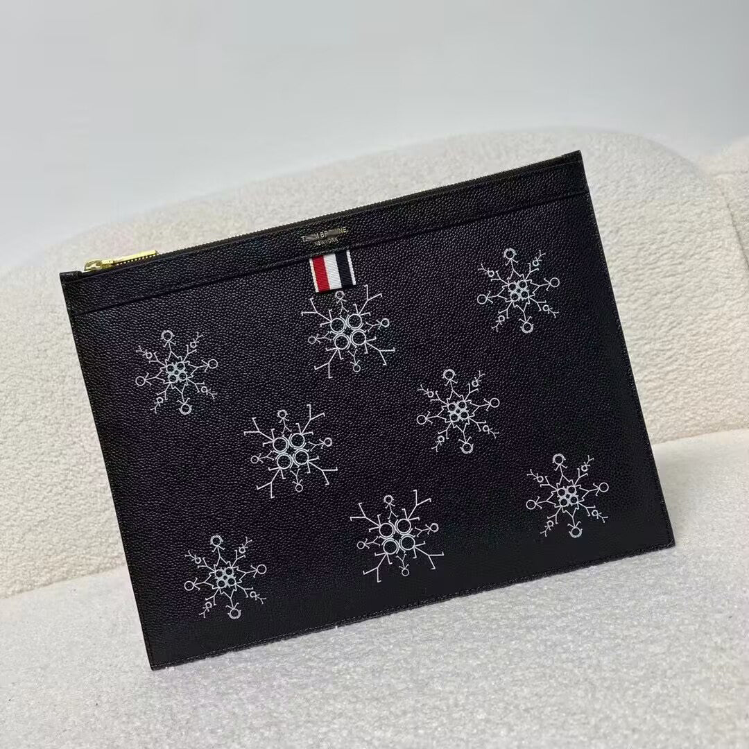 Exclusive 2025 Top-grade cowhide clutch — Large 33CM*25CM — Back View