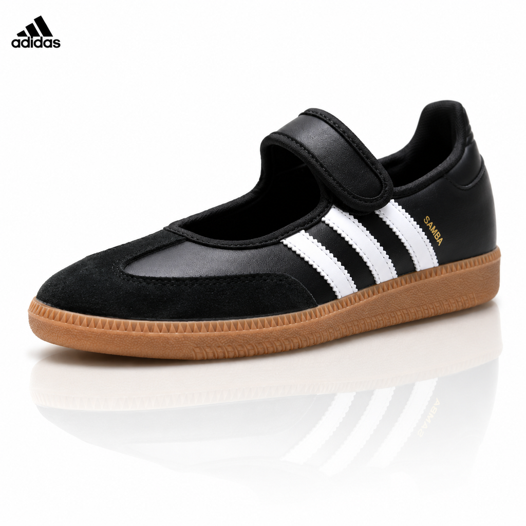 Exclusive Adidas Mary Jane Slip-On Sneakers — Style 1 — Size EU 35.5 / US M3.5 / W5 / 22.5CM — Front View