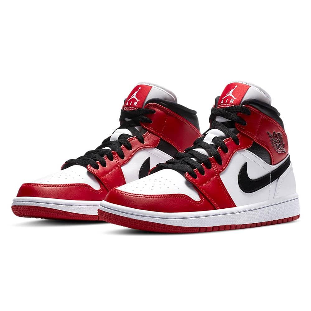 Exclusive Air Jordan 1 Mid 'Chicago' 2020 — UK 3 | EU 35.5 | US 3.5 — Side View
