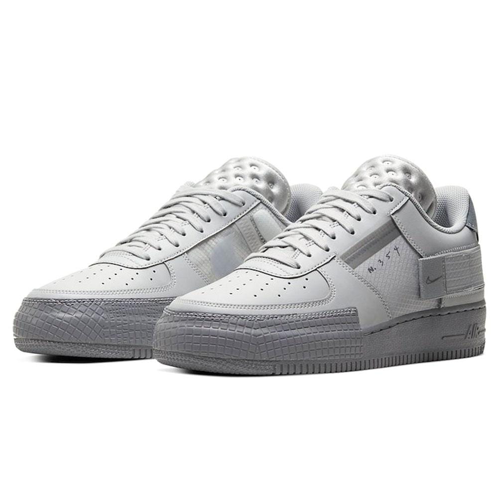 Exclusive Nike Air Force 1 Type 'Grey Fog' — UK 3 | EU 35.5 | US 3.5 — Side View