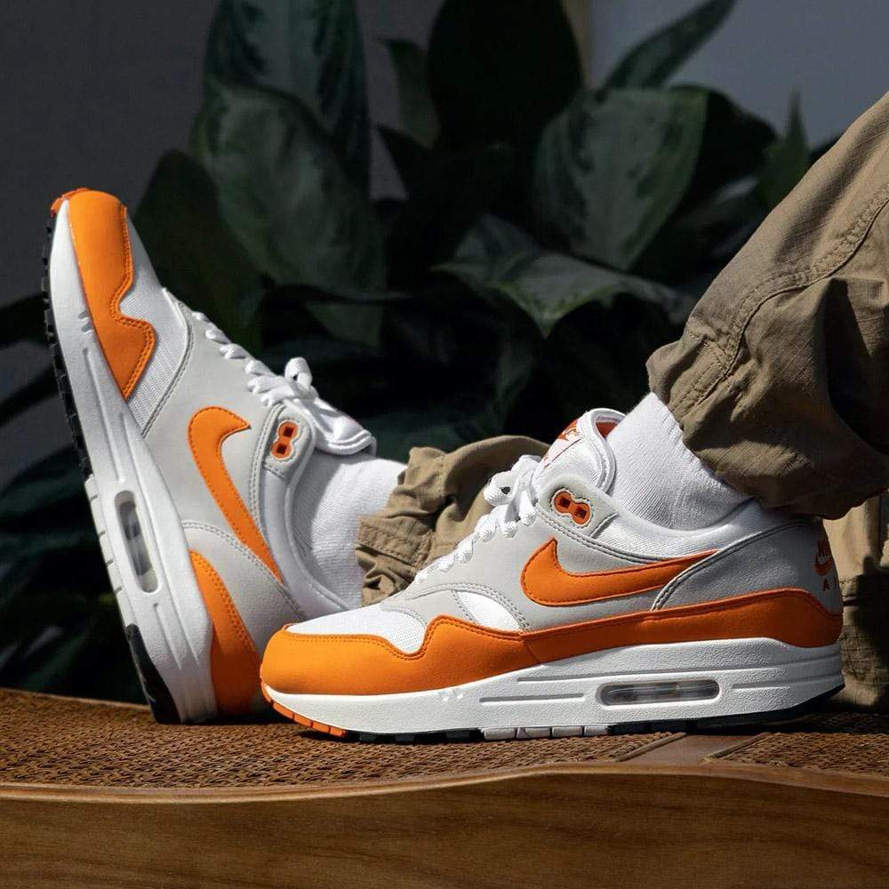 Exclusive Nike Air Max 1 Anniversary 'Magma Orange' — UK 3 | EU 35.5 | US 3.5 — Lifestyle View
