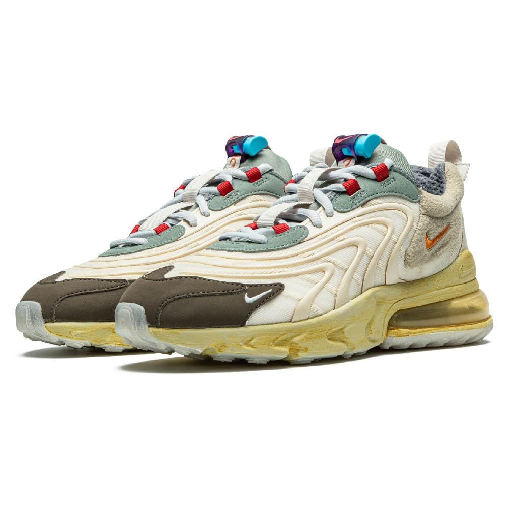 Exclusive Travis Scott x Nike Air Max 270 React ENG 'Cactus Trails' — UK 3 | EU 35.5 | US 3.5 — Side View