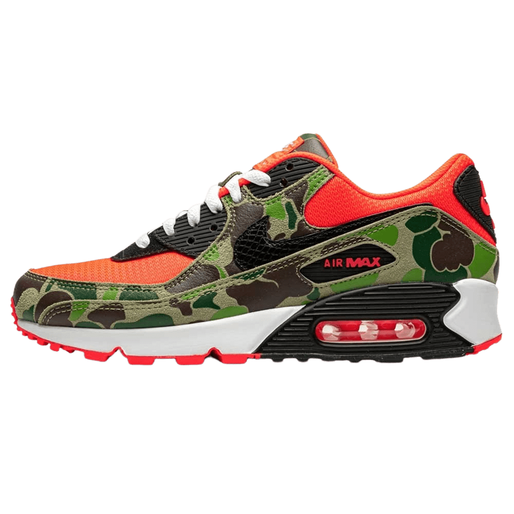 Exclusive Nike Air Max 90 SP 'Reverse Duck Camo' (2020) — 3 UK | 35.5 EU — Front View