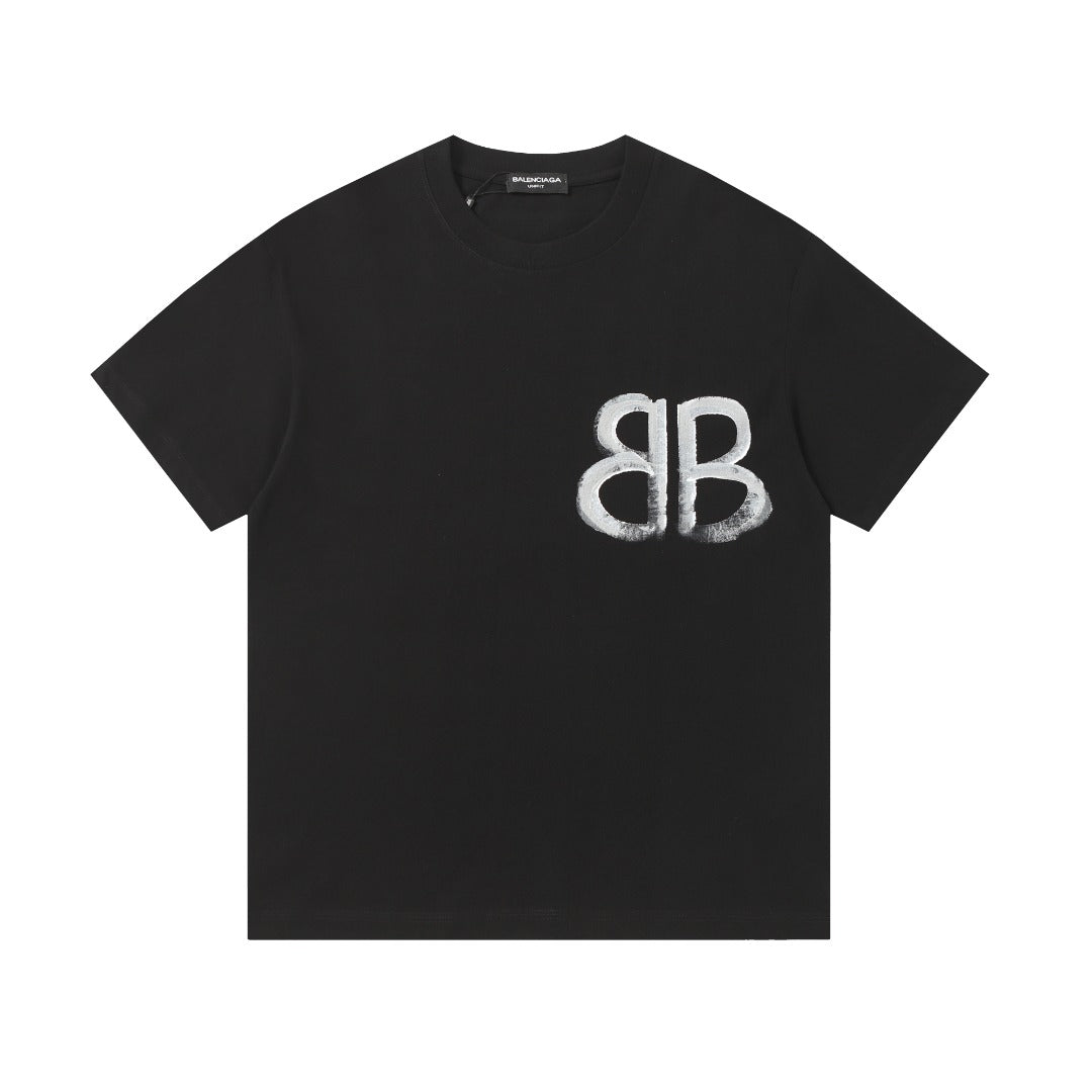Exclusive Balenciaga Classic Loose Fit T-shirt — Black — Size XS — Top View