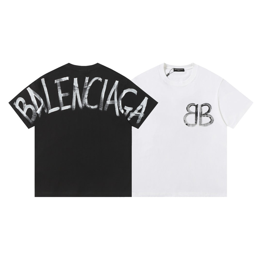 Exclusive Balenciaga Classic Loose Fit T-shirt — Black — Size XS — Front View