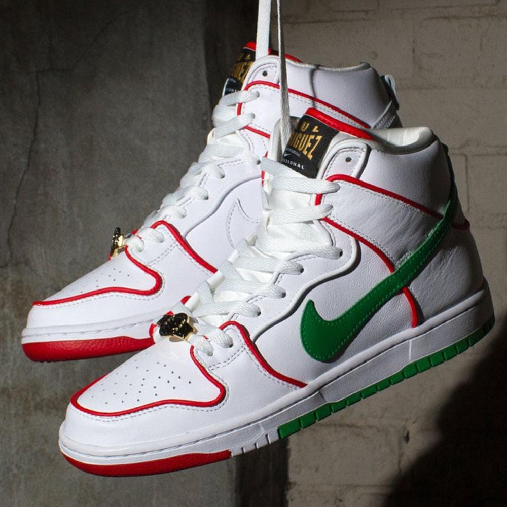 Exclusive Paul Rodriguez x Dunk High Premium SB 'Boxing' — UK 3 | EU 35.5 | US 3.5 — Lifestyle View